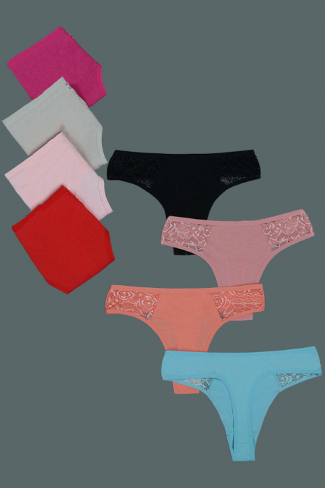 Set 4 chiloti tanga din bumbac TANG-A3302 [1]