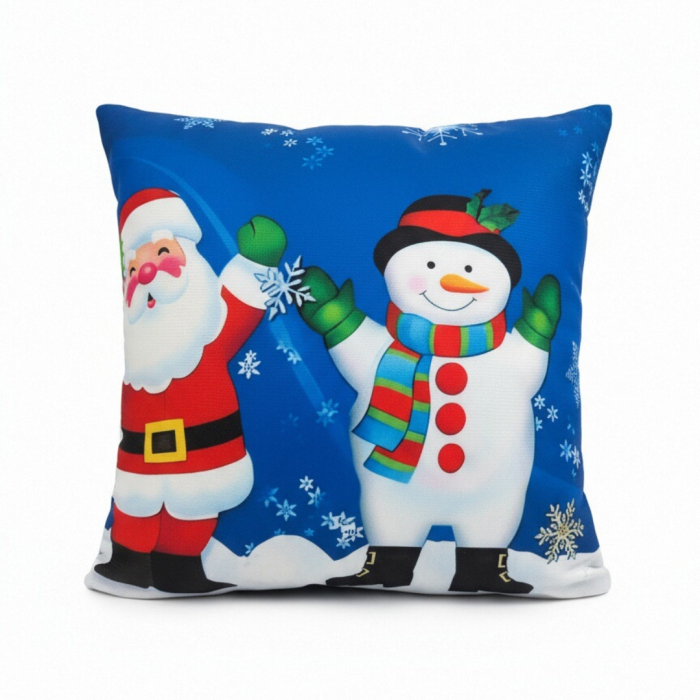 Set 4 huse pentru fete de perna, model Craciun 45 x 45 cm 6220-4mixt [6]