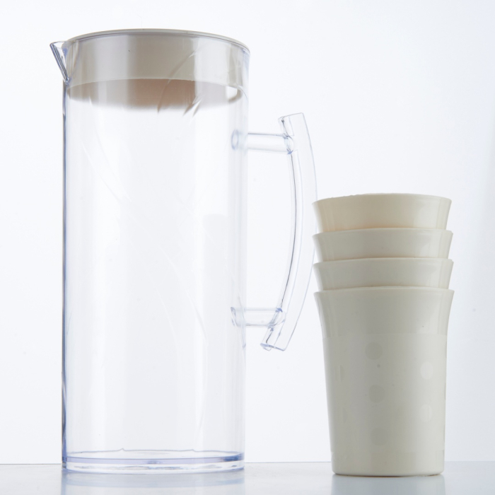 Set 4 pahare si carafa 1500 ml SHYE-5728-4crem [3]