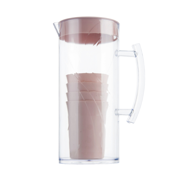 Set 4 pahare si carafa 1500 ml SHYE-5728-4roz [5]