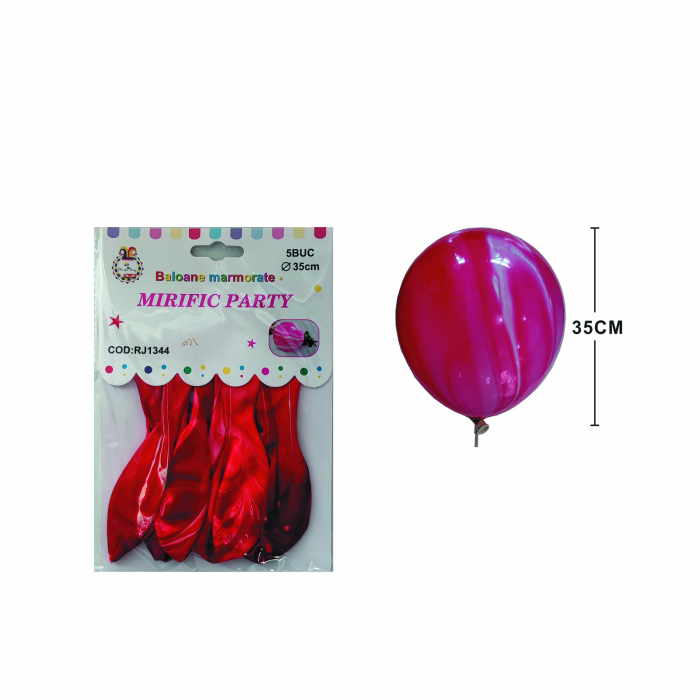 Set 5 baloane marmorate din latex 35 cm RJ1344 [2]