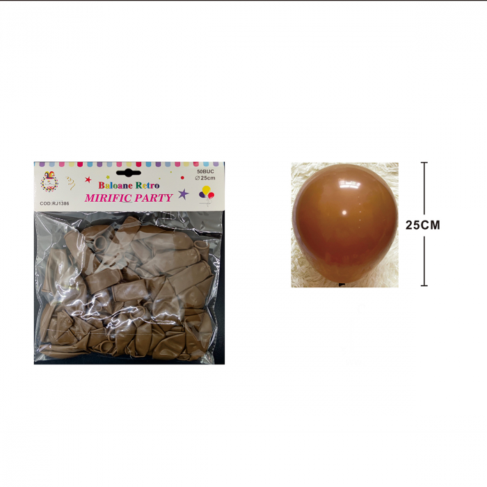 Set 50 baloane din latex pentru petrecere 25 cm RJ1386 [2]