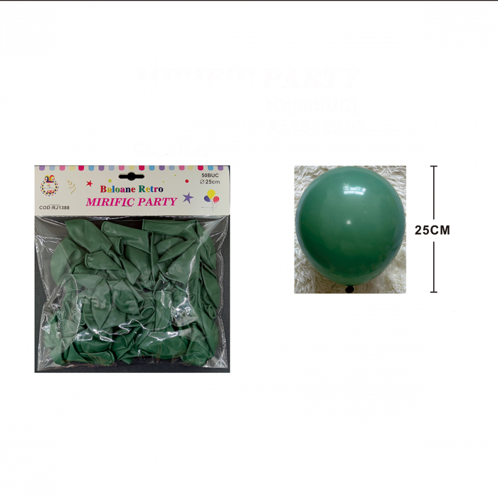 Set 50 baloane din latex pentru petrecere 25 cm RJ1388 [2]