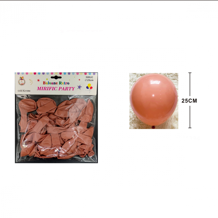 Set 50 baloane din latex pentru petrecere 25 cm RJ1394 [2]