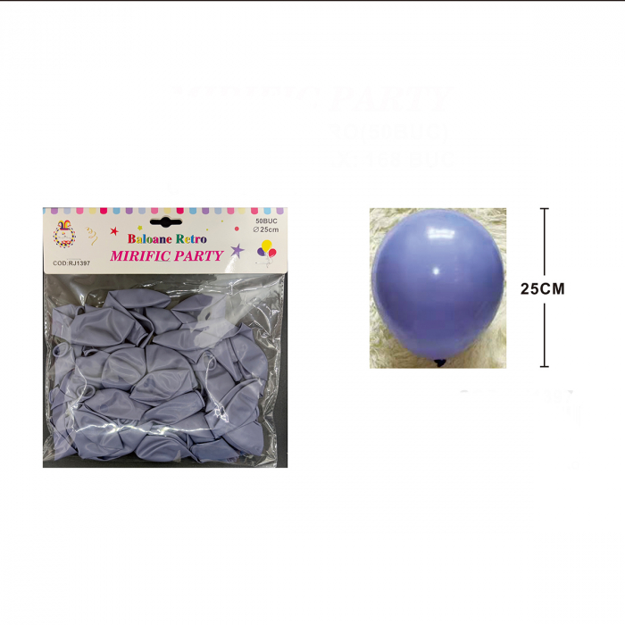 Set 50 baloane din latex pentru petrecere 25 cm RJ1397 [2]