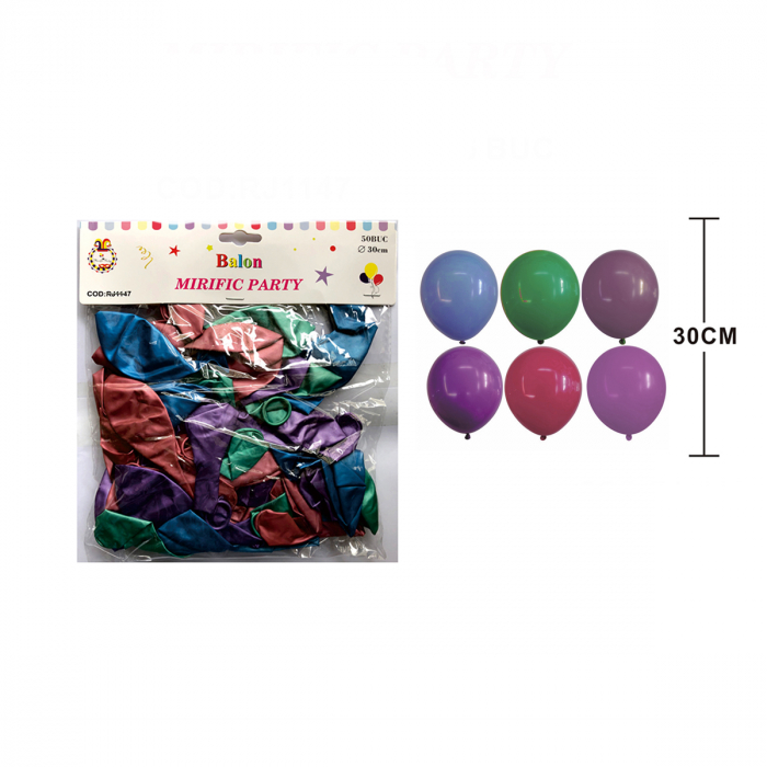 Set 50 baloane din latex pentru petrecere 30 cm RJ1147 [2]