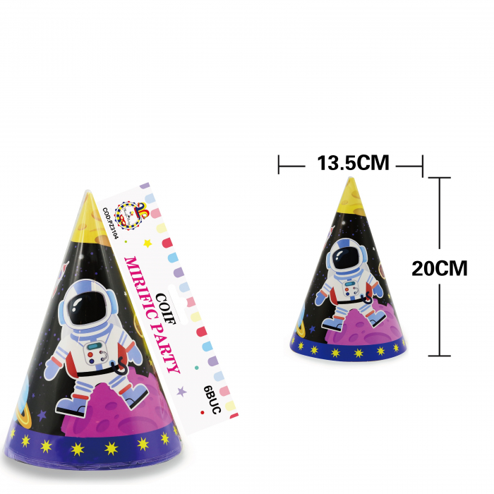 Set 6 coifuri pentru petrecere ' Astronaut ' 20 x 13.5 cm PZ3104 [2]