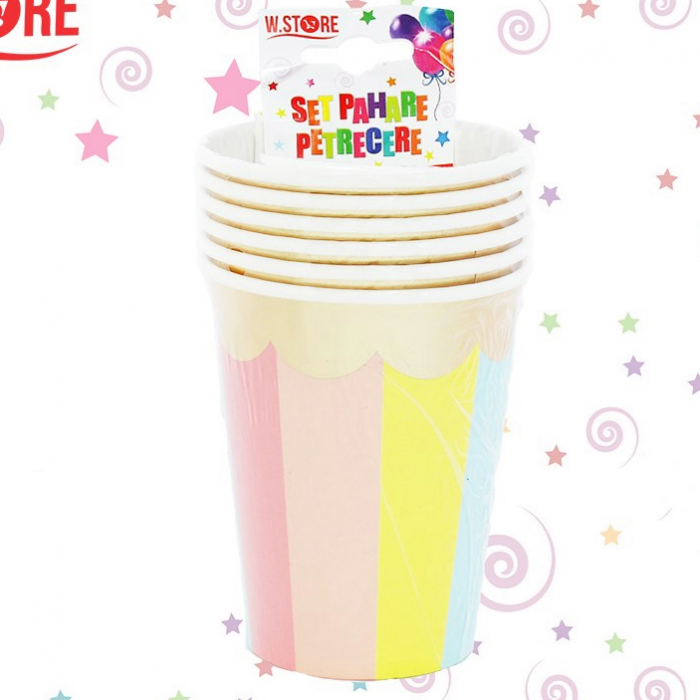 Set 6 pahare pentru petrecere colorate 041183 [1]