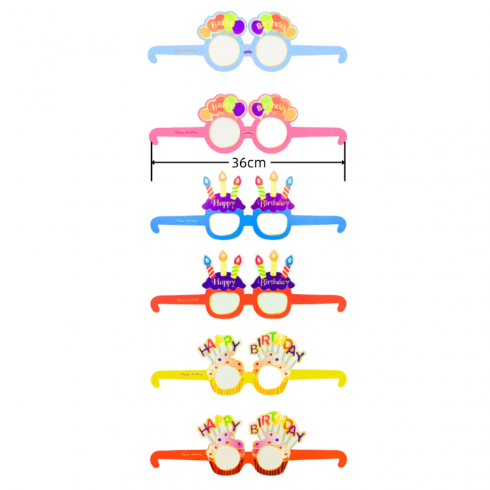 Set 6 ochelari din carton pentru party 2260-16 [2]