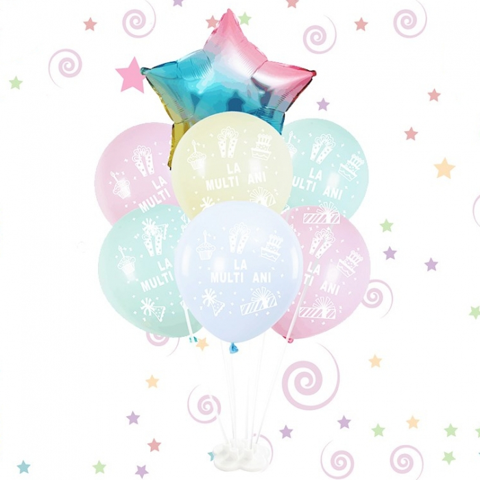 Set 7 baloane aniversare cu suport 061377 [1]
