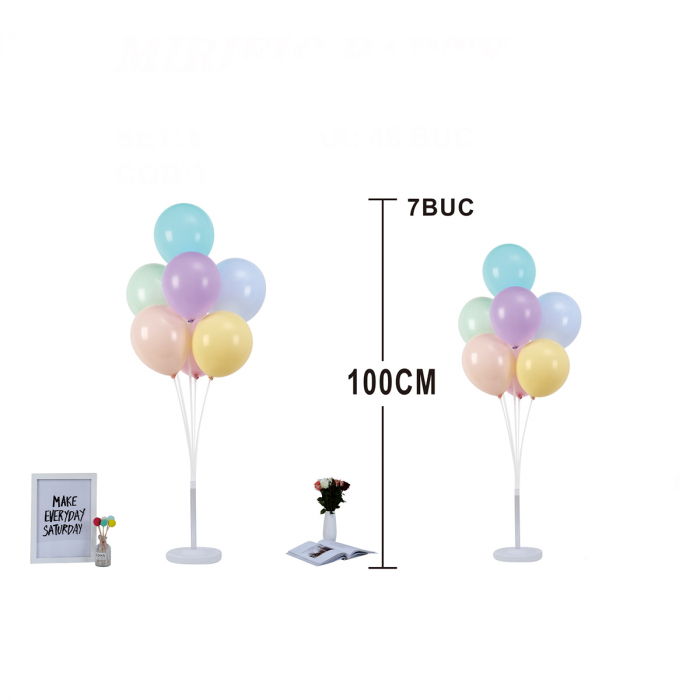 Set 7 baloane din latex cu suport 100 cm TZ5112 [2]