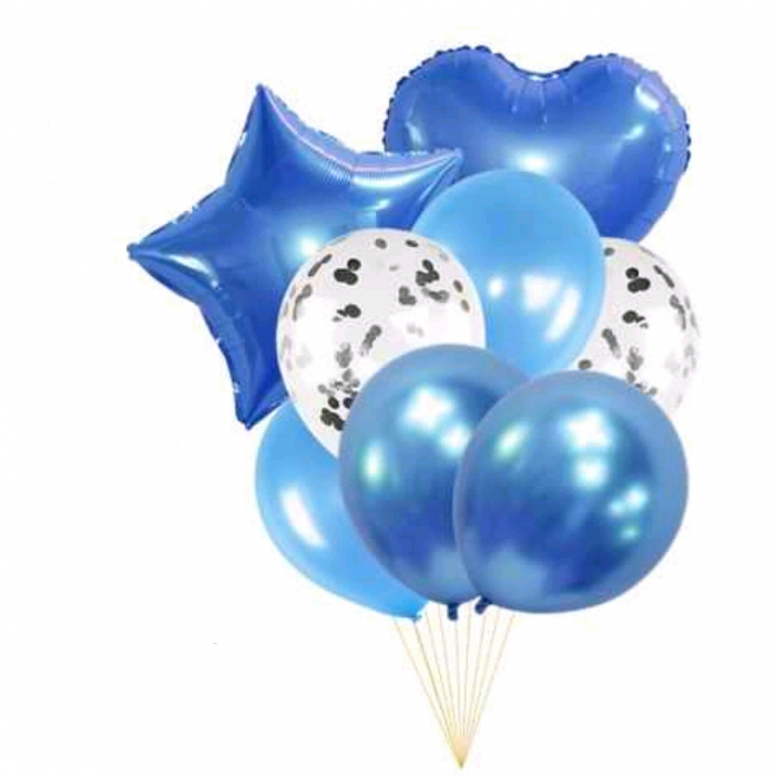 Set 8 baloane aniversare cu confetti FA0179 [1]