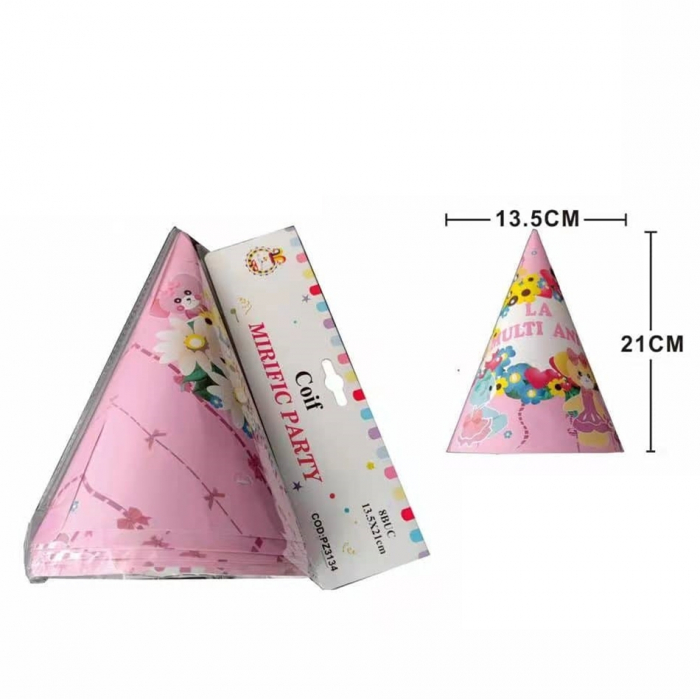 Set 8 coifuri pentru petrecere ' La multi ani ' 21 x 13.5 PZ3134 [2]