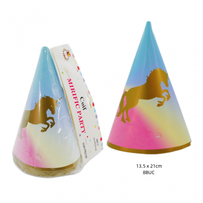 Set 8 coifuri pentru petrecere ' Unicorn ' 21 x 13.5 cm PZ3136 [2]