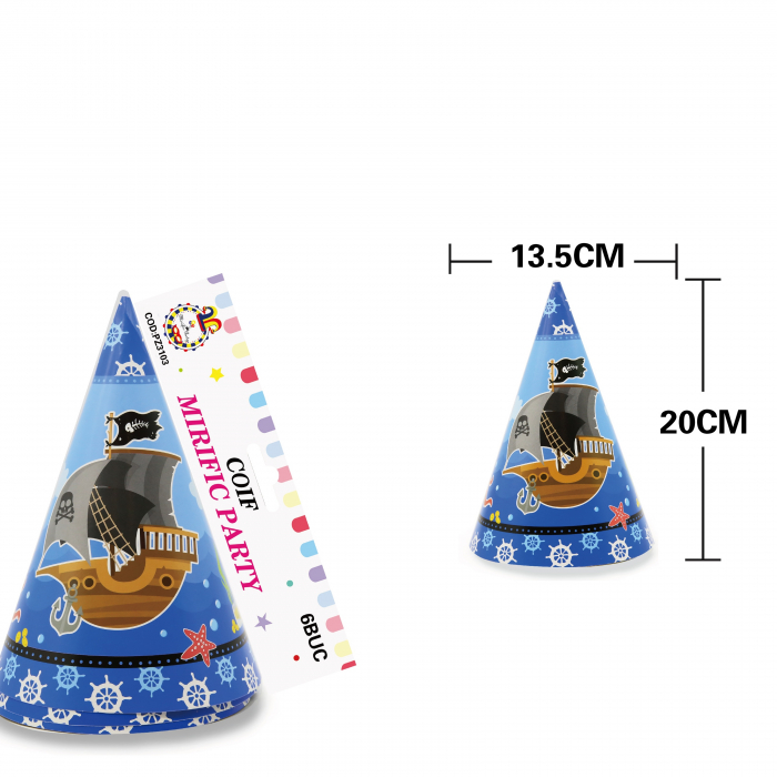 Set 6 coifuri pentru petrecere ' Corabie ' 20 x 13.5 cm PZ3103 [2]