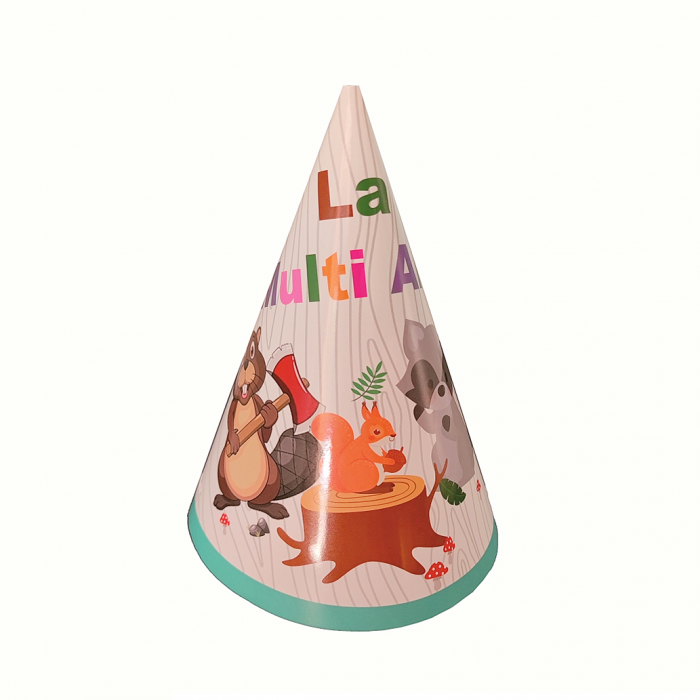 Set 8 coifuri pentru petrecere ' La multi ani ' 21 x 13.5 cm PZ3274 [1]
