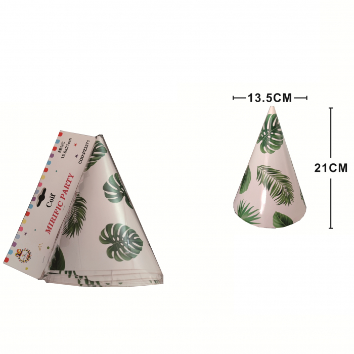 Set 8 coifuri pentru petrecere ' Frunze ' 21 x 13.5 cm PZ3271 [2]