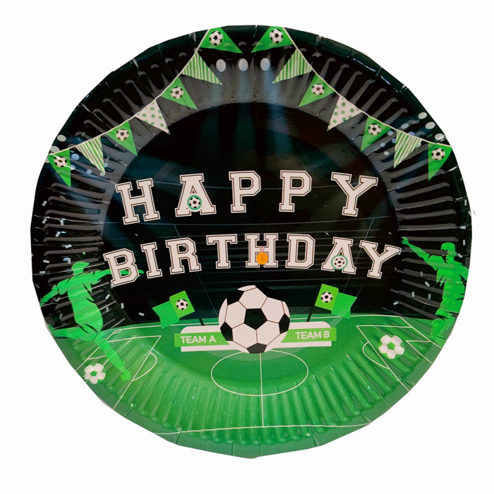 Set 8 farfurii pentru petrecere cu tematica Fotbal 18 cm PZ7434 [1]