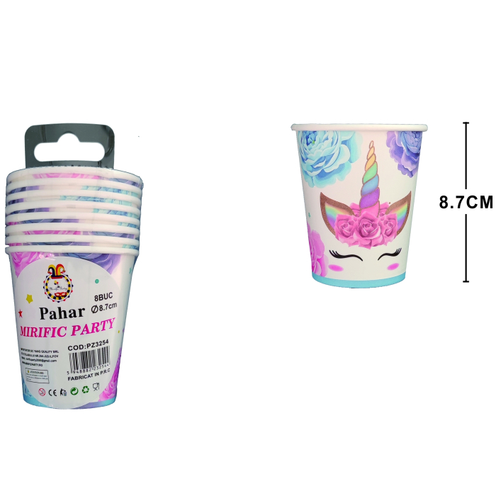 Set 8 pahare pentru petrecere ' Unicorn ' PZ3254 [2]