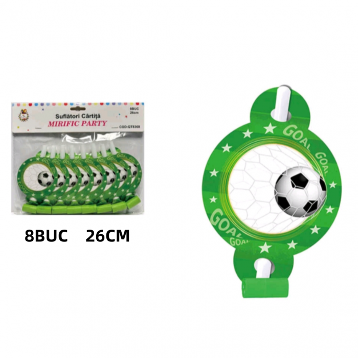 Set 8 suflatori pentru petrecere ' Fotbal ' 26 cm QT8368 [2]