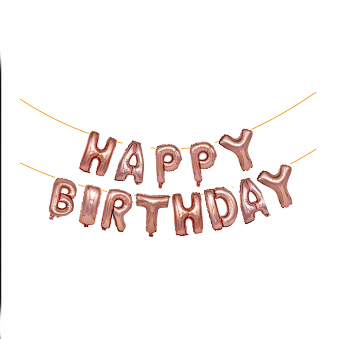 Set aranjament 13 baloane din folie ' Happy birthday ' 6 m x 45 cm LM0237-M [1]