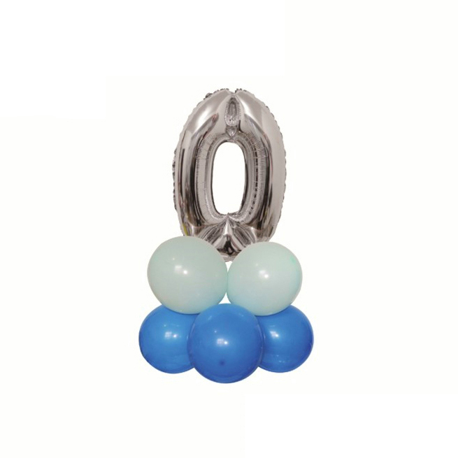 Set aranjament 9 baloane cifra ' 0 ' 80 cm TZ5022 [1]