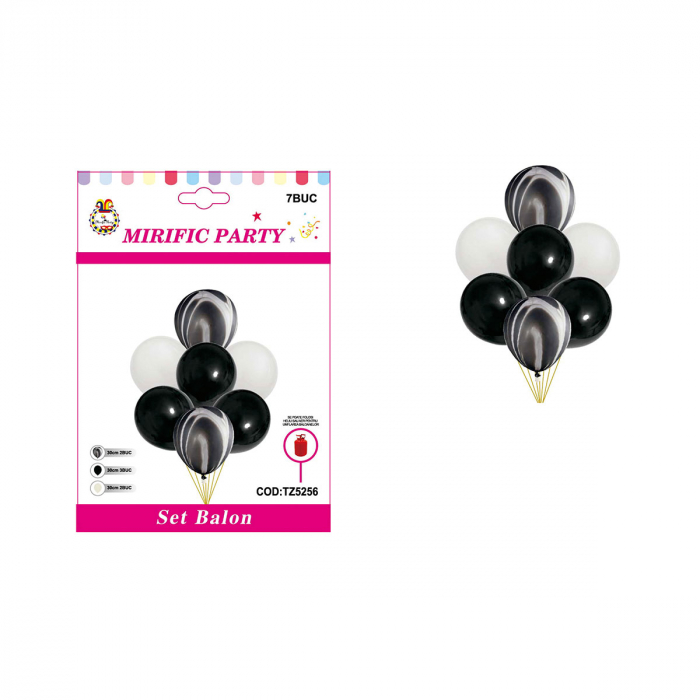 Set aranjament 7 baloane latex 30 cm TZ5256 [2]