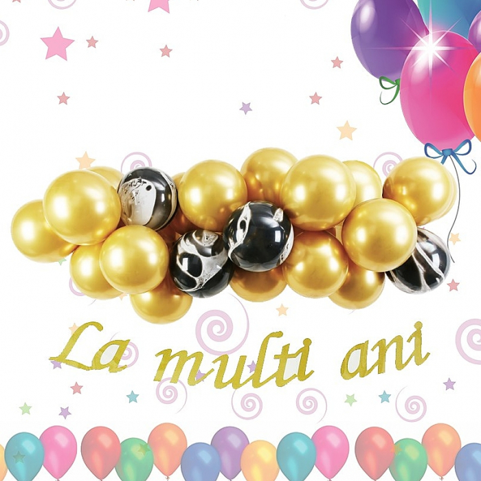 Set aranjament 30 baloane ''La multi ani'' 061381 [1]