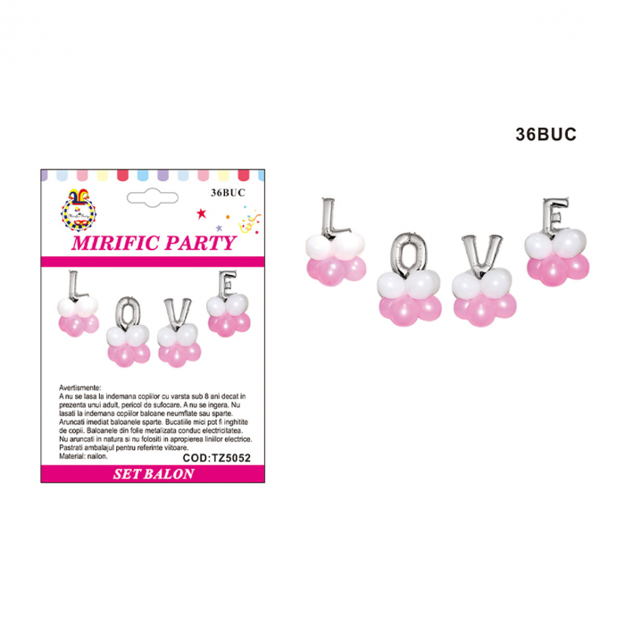 Set aranjament 36 baloane din latex  ' Love ' TZ5052 [2]