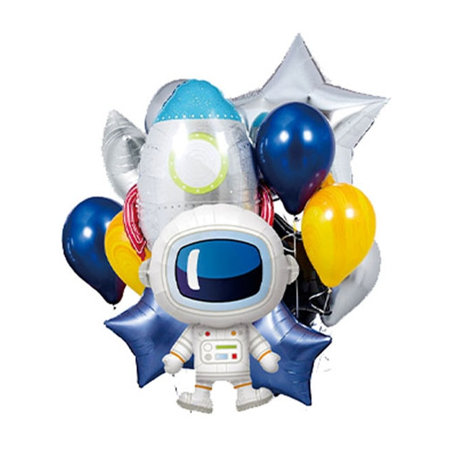 Set aranjament 12 baloane cu tematica astronaut 71 cm TZ5172 [1]