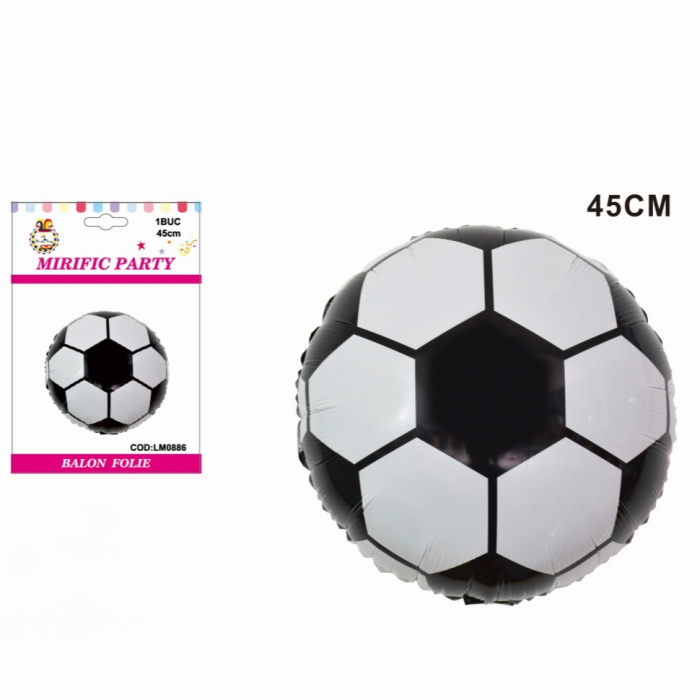 Balon din folie de aluminiu forma ' Minge de Fotbal ' 45 cm LM0886 [2]