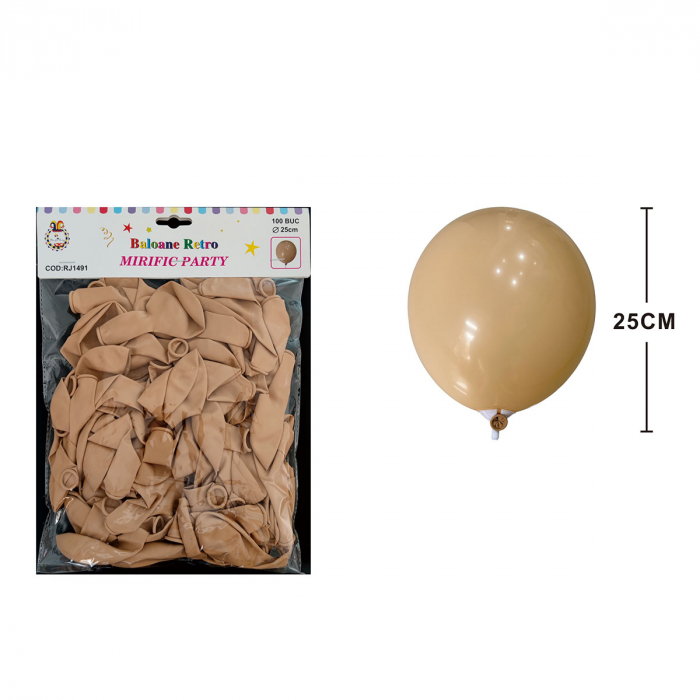 Set 100 baloane din latex pentru petrecere 25 cm RJ1491 [2]