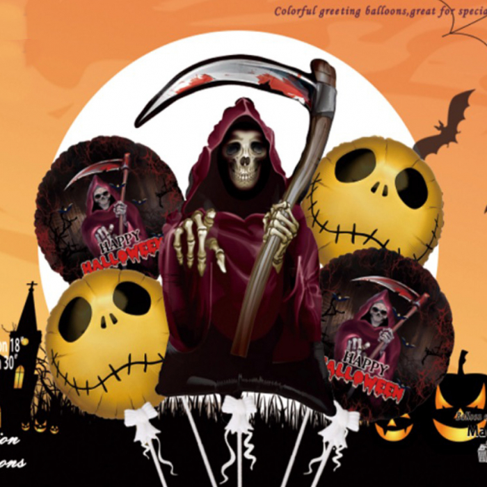 Set aranjament infricosator cu 5 baloane pentru Halloween 76 cm LY-2439-14 [2]