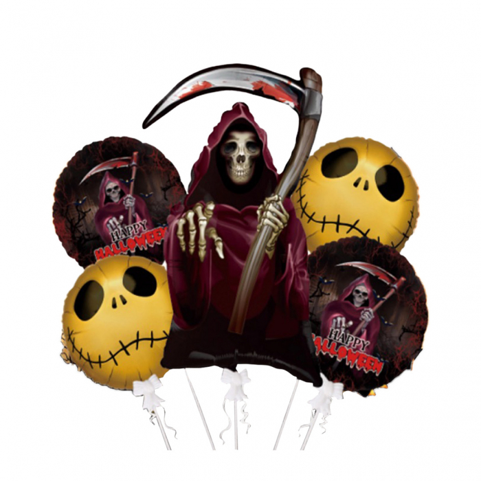 Set aranjament infricosator cu 5 baloane pentru Halloween 76 cm LY-2439-14 [1]