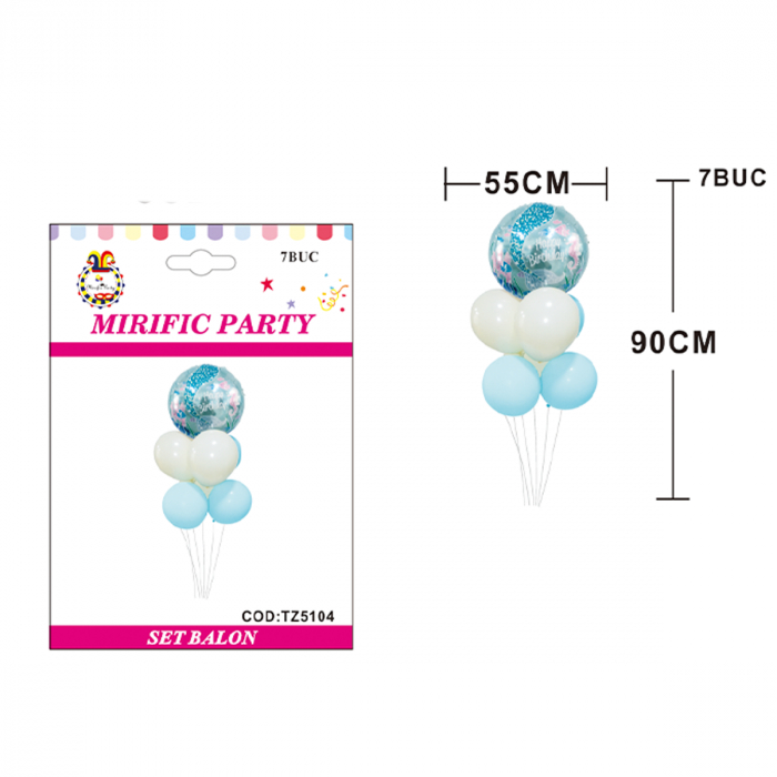 Set aranjament 7 baloane din latex ' Happy birthday ' 55 x 90 cm TZ5104 [2]