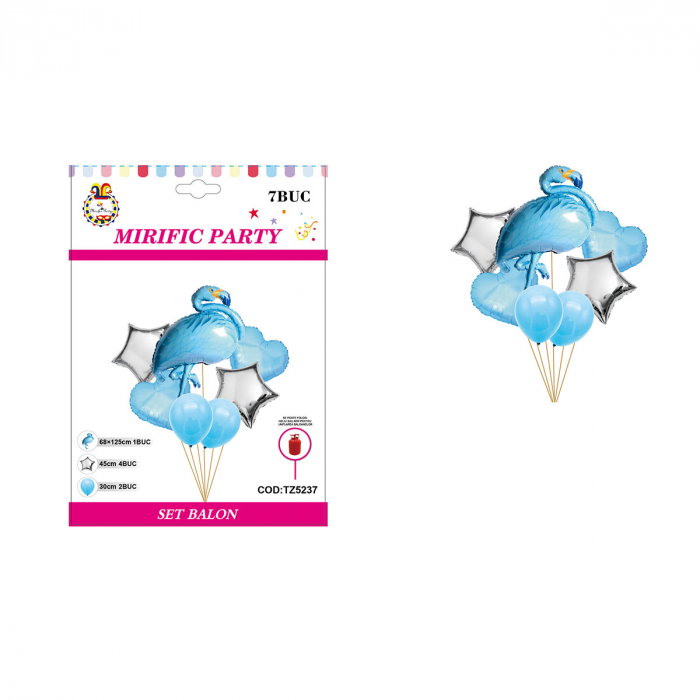 Set aranjament 7 baloane figurina barza 68 x 125 cm TZ5237 [2]