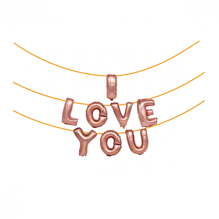 Set aranjament 8 baloane din folie ' I love you ' 6 m x 45 cm LM0246 [1]