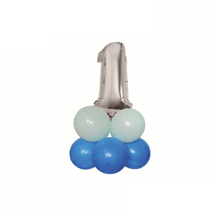 Set aranjament 9 baloane cifra ' 1 ' 80 cm TZ5023 [1]