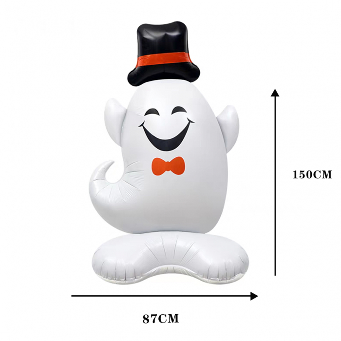 Balon cu stativ pentru decor Halloween ' Fantoma haioasa ' 87 x 150 cm LY-2439-6 [2]