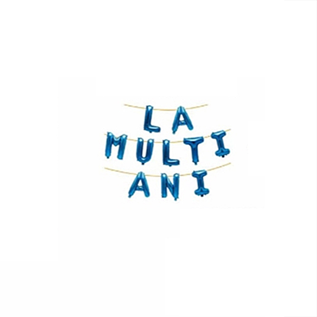 Set aranjament baloane 10 litere ' La multi ani ' 6 m x 40 cm LM0741 [1]