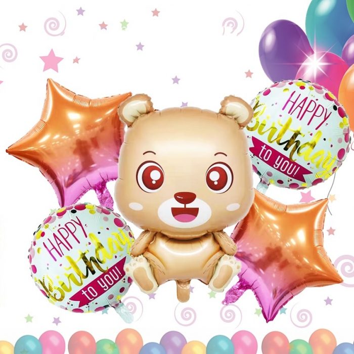 Set aranjament 5 baloane  ' Happy Birthday ' 076052 [1]