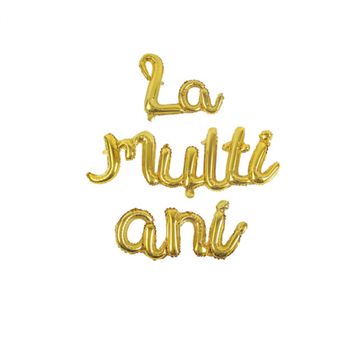 Set 3 baloane din folie de aluminiu 'La multi ani' LM0695 [1]