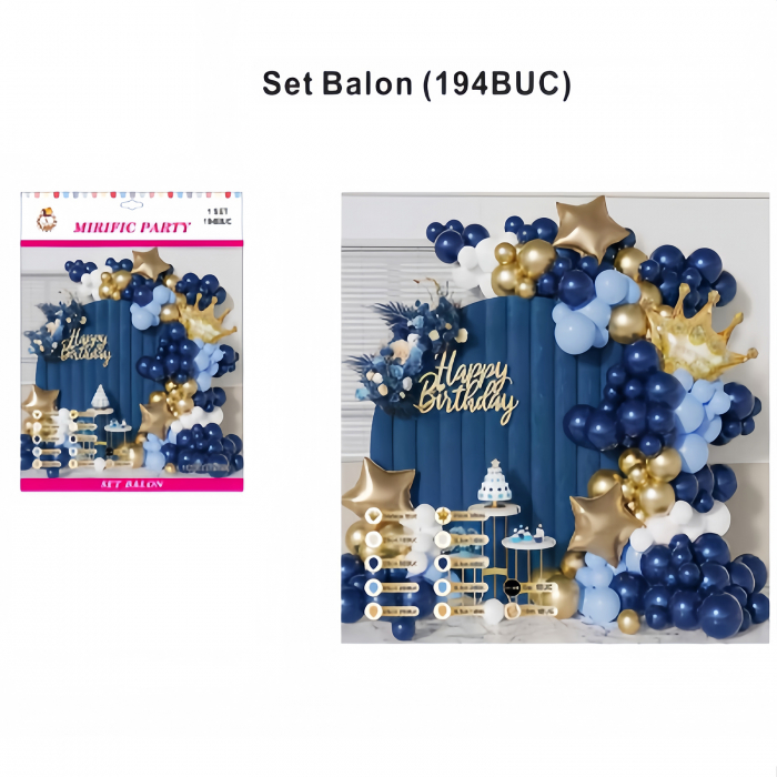 Set baloane pentru aranjament tip arcada 194 piese TZ5399 [2]