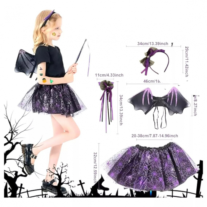 Set costum de Liliac pentru Halloween, 4 piese MAS-206 [2]
