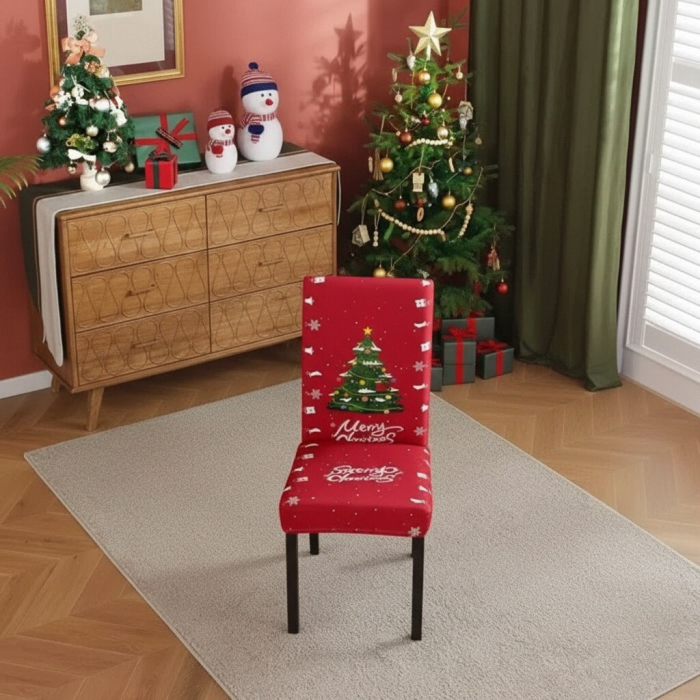Set fata de masa si 6 huse pentru scaune, model Craciun 6220-2528/29 [3]