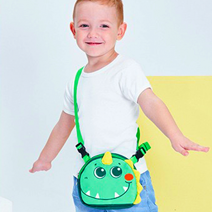 Set ghiozdan si gentuta de umar pentru gradinita sau scoala ZY-3811verde [5]