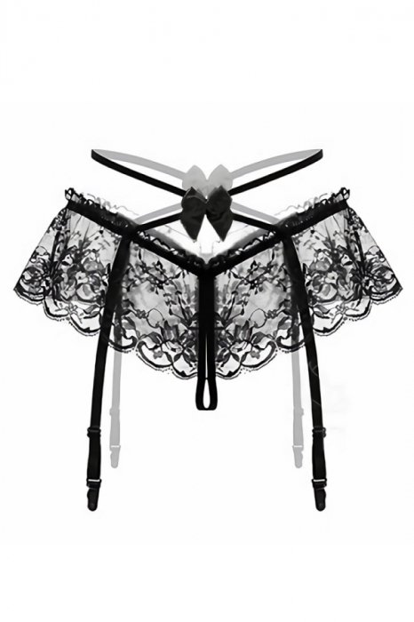 Set lenjerie erotica cu dantela, portjartiera si ciorapi YML-3061 [2]