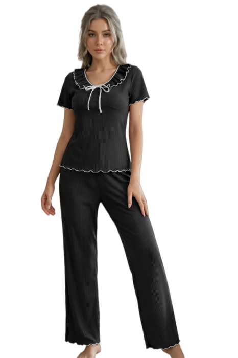 Set pijama doua piese, tricou si pantaloni lungi SUSU-2612-2 [3]