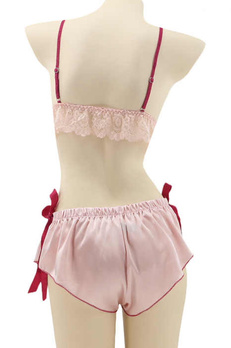 Set pijama sexy doua piese, top si pantaloni scurti TY-SD220roz [2]