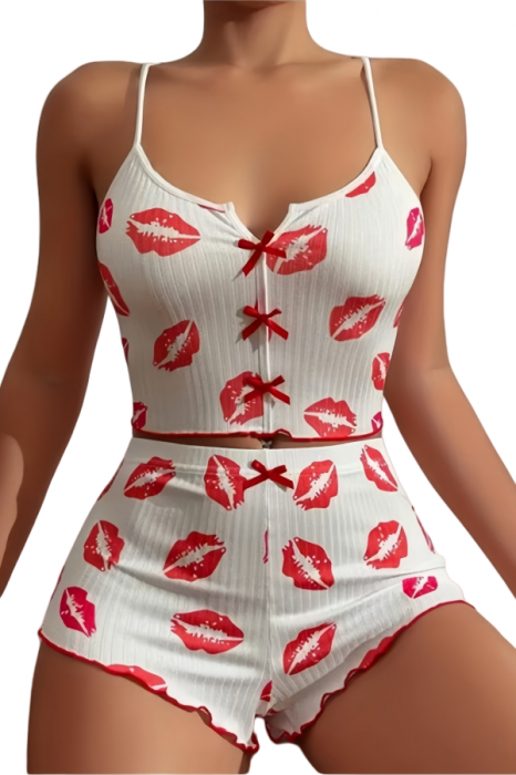 Set pijama sexy 2 piese, maiou si pantaloni scurti SUSU-014 [1]